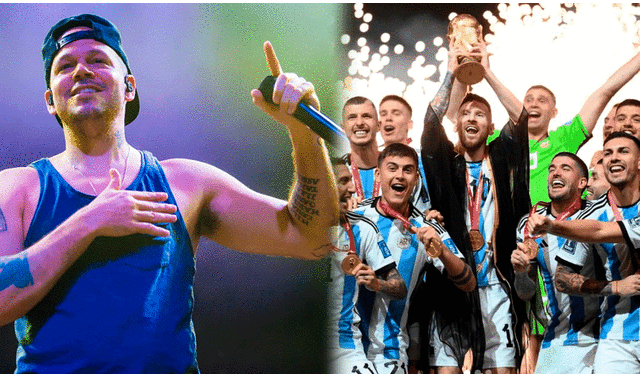 Residente felicitó a Argentina por su triunfo en el Mundial Qatar 2022. Foto: composición LR/Getty Images/AFA