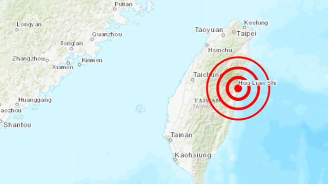 Fuerte sismo de 4,7 grados sacude la isla de Taiwán