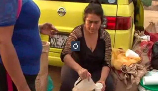 Carapongo: Un grupo de personas llevó desayuno a damnificados