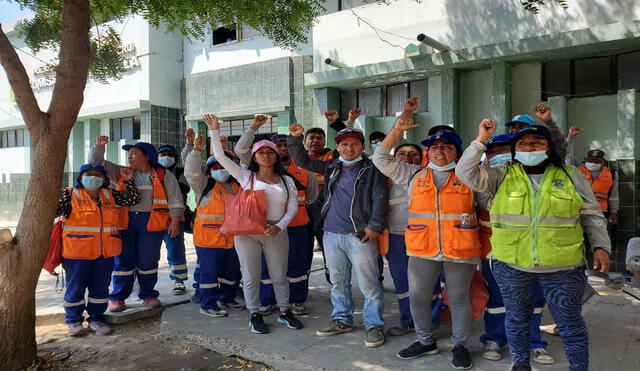 Familiares y compañeros de trabajo piden carcel para ciudadano que mató a obrero municipal. Foto: Almendra Ruesta.