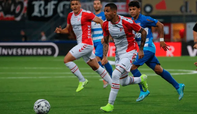 Sergio Peña anotó un golazo en el último partido que disputó con los colores del FC Emmen.