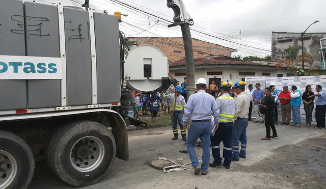 Iquitos: Descolmatarán 35 kilómetros de redes de desagüe