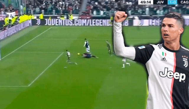 Cristiano Ronaldo marca su primea gol del 2020 con la Juventus.