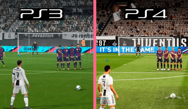 PS3 vs PS4. No había demasiada diferencia.