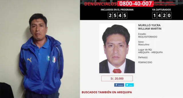 Arequipa: cae uno de los más buscados por asesinato de su enamorada [VIDEO]