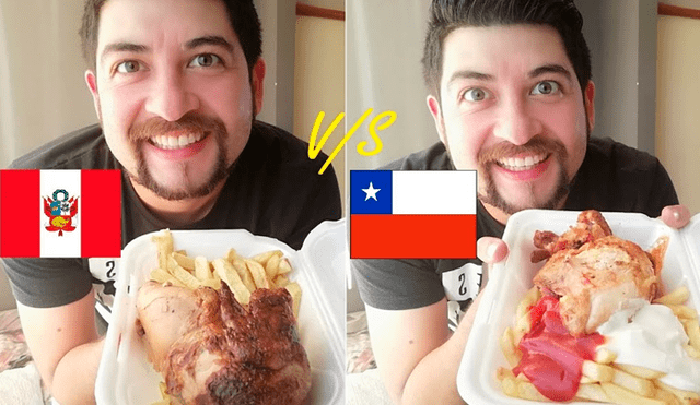 Joven chileno compara el pollo a la  brasa peruano con uno de su país y genera ola de comentarios en YouTube.
