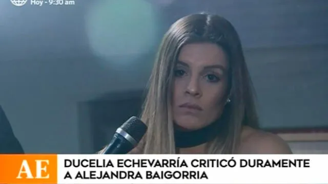 Alejandra Baigorria se defiende de Ducelia Echevarría