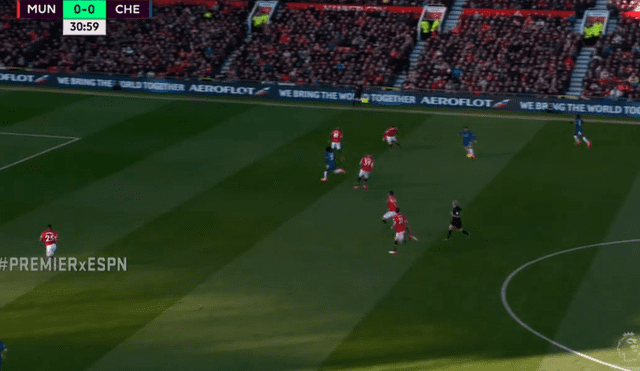 Manchester United vs. Chelsea: letal ‘contra’ acabó en golazo de Willian [VIDEO]