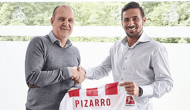 Claudio Pizarro ya luce su nueva camiseta en el FC Colonia [FOTOS]