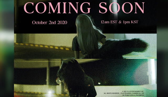 Acercamiento al primer teaser oficial de The Album de BLACKPINK. Foto: YG