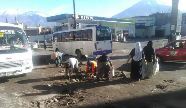 Arequipa. Militantes israelitas del Frepap participaron de acción