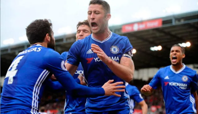 Premier League: Chelsea a un paso del título tras vencer 2-1 al Stoke