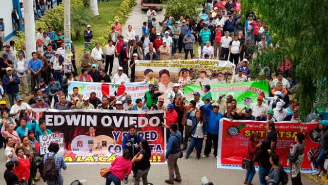 Trabajadores de Tumán marchan para evitar nueva administración de Oviedo [VIDEO]