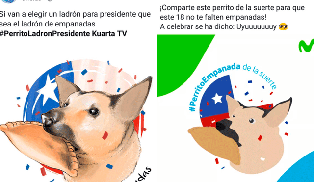 Twitter: Autor de imagen del 'perro ladrón de empanadas' denunció que Movistar se apropió de su ilustración [FOTO]