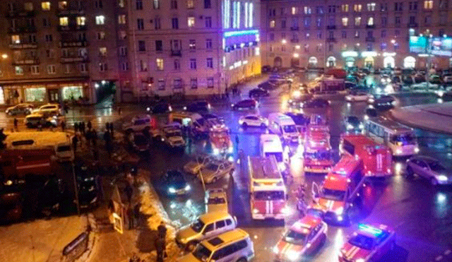 Rusia: al menos 10 heridos tras explosión en supermercado de San Petersburgo
