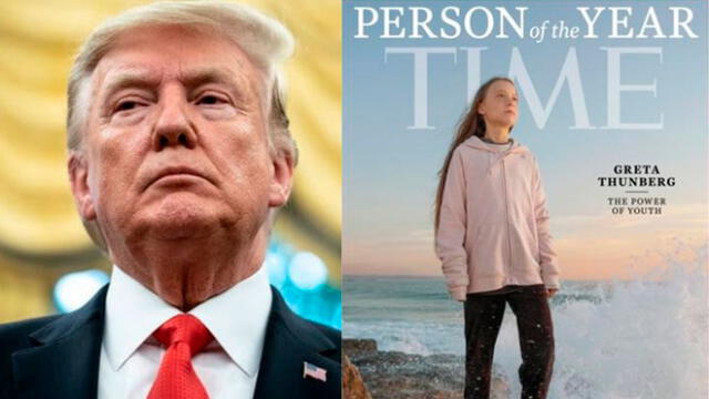 El presidente Trump se pronunció un día después de que Thunberg sea nombrada "persona del año". Foto: composición