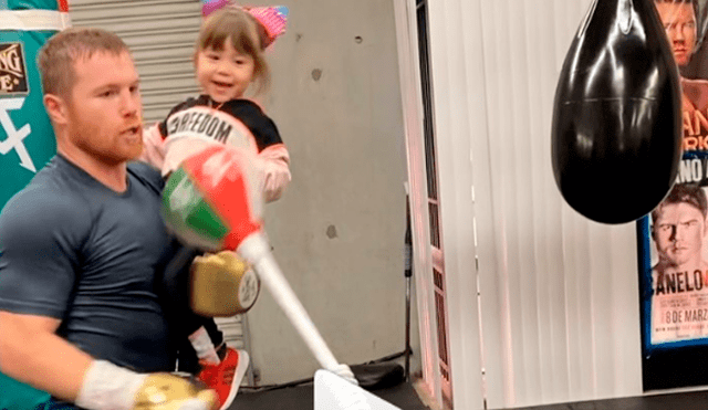 'Canelo’ Álvarez comparte tierno video en donde entrena junto a su hija