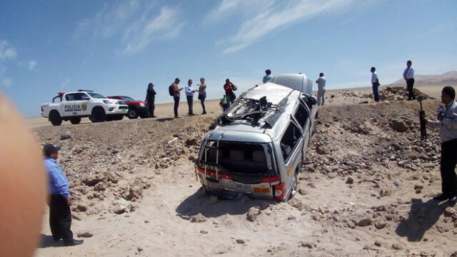 Moquegua: Una persona muerta tras despiste de minivan [VIDEO]