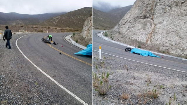 Accidente de tránsito ocurrió por el sector de Pallcoco en la carretera que dirige al distrito de Ticaco.