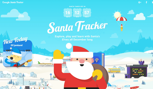Google Maps: Sepa cómo seguir a Papá Noel por el mundo con esta ‘app’