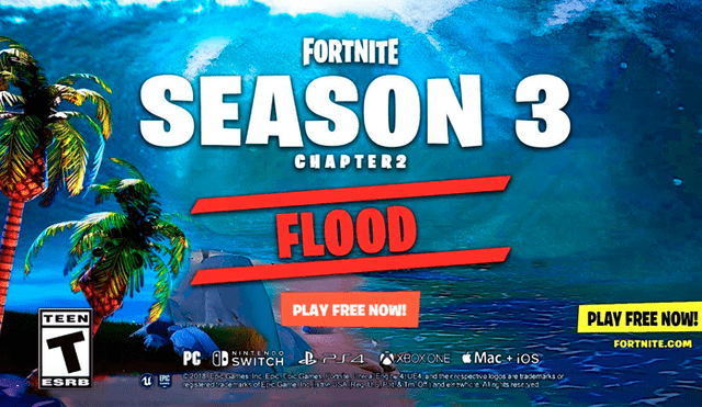 No sería primera vez que Fortnite inicie una temporada con una gran inundación, pero es probable que Epic Games quiera superarse de nuevo.
