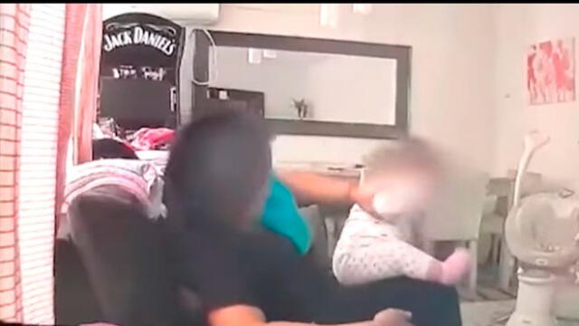 Mujer vio desde un dispositivo el momento en que niñera agredía a su bebé de 7 meses. Foto: Facebook