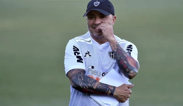 Atlético Mineiro de Jorge Sampaoli es el líder actual del Brasileirao. Foto: AFP