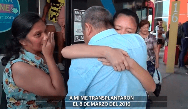 Desliza las imágenes para visualizar algunas escenas del encuentro que tuvo esta madre con el hombre que recibió el corazón de su hijo. Foto: Captura/YouTube