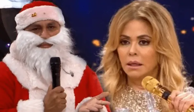 'Apoteósico' fue trolleado por Gisela Valcárcel en especial navideño. Foto: composición/captura América TV