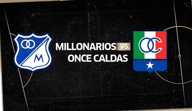 Millonarios vs. Once Caldas por la Liga BetPlay de Colombia. (Gráfica: Fabrizio Oviedo/La República).