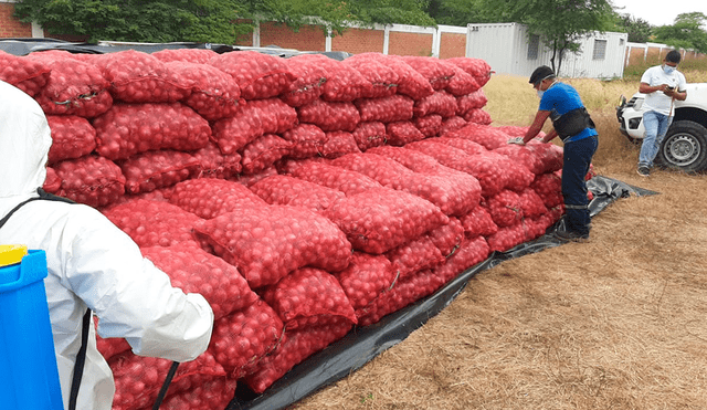 Incautan una tonelada de cebolla en frontera Tumbes-Ecuador