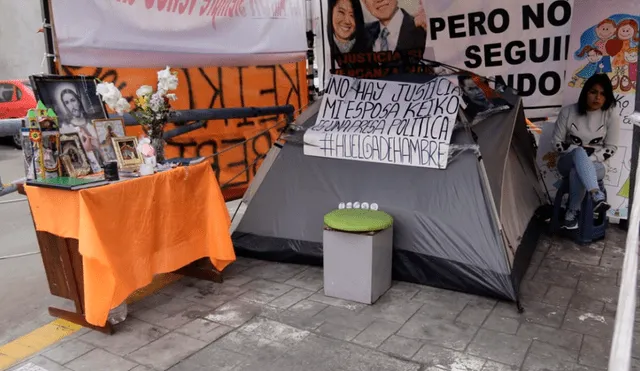 Carpa en la que Mark Vito se mantuvo en huelga de hambre. Foto: John Reyes/ La República.