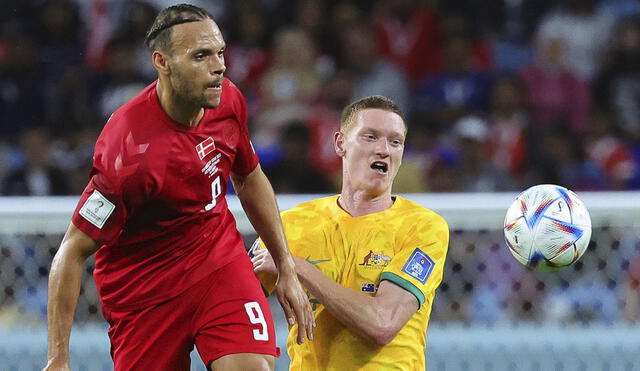 Dinamarca vs. Australia: el encuentro se da por la fecha 3 del Mundial Qatar 2022. Foto: EFE