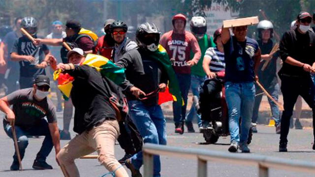 Protestas en Bolivia tras resultados de elecciones presidenciales. Foto: Difusión