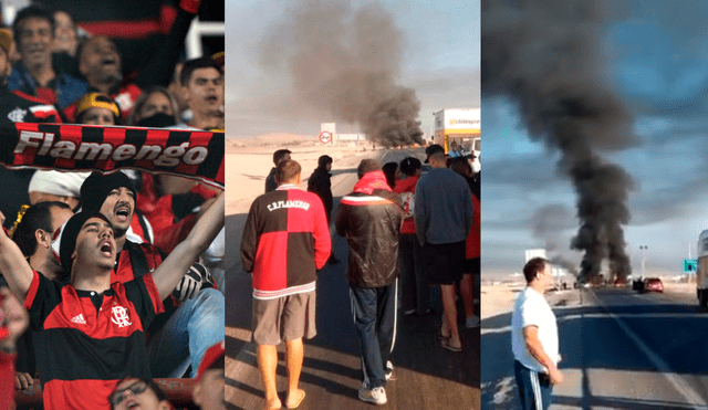 River vs Flamengo: hinchas brasileños quedan varados en chile por carretera bloequedas