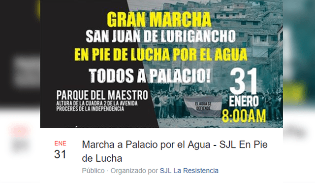 Convocan a marcha por el agua y cambio de tuberías en San Juan de Lurigancho 