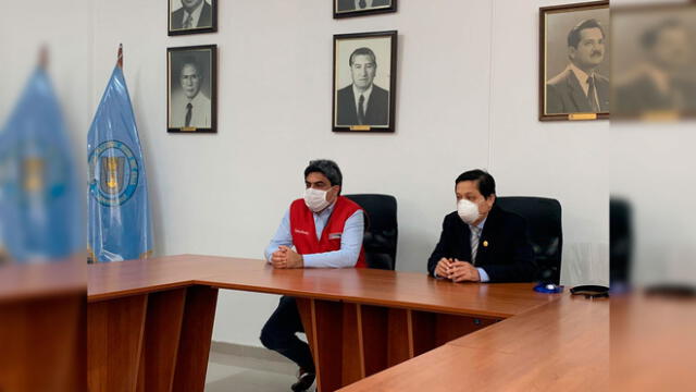 Ministro de Educación, Martín Benavides, se reunió con autoridades de la UNPRG.
