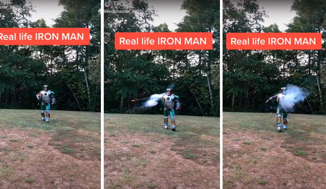 Brandon pasó ocho años construyendo la armadura de Iron Man. Foto: YouTube/Techmaster_2020