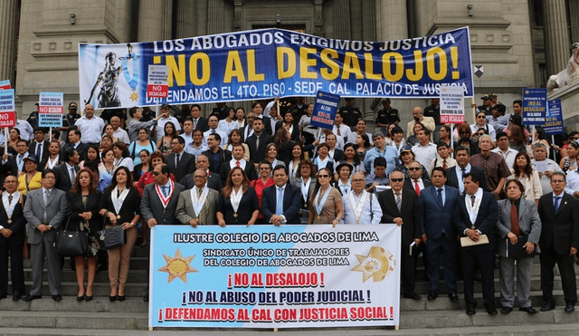 Colegio de Abogados de Lima anuncia que serán desalojados esta mañana