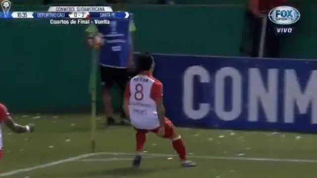 Deportivo Cali vs Santa Fe EN VIVO: mira el golazo de Diego Guastavino en la Sudamericana [VIDEO]
