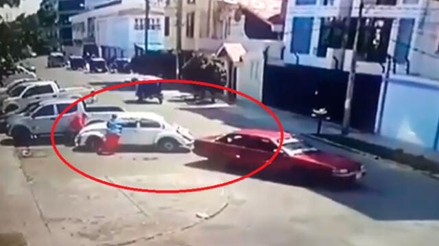 Chiclayo: Roban auto frente a casa de presidente del Poder Judicial [VIDEO]