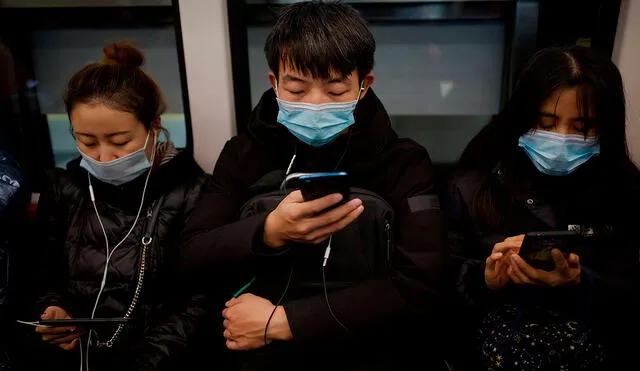 En China ya era característico el uso de mascarillas ante enfermedades infecciosas. Ahora con el coronavirus su uso se ha multiplicado. Foto: AFP