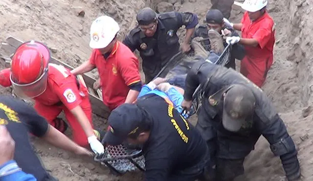 La Libertad: Huaico sepulta a cinco miembros de una familia
