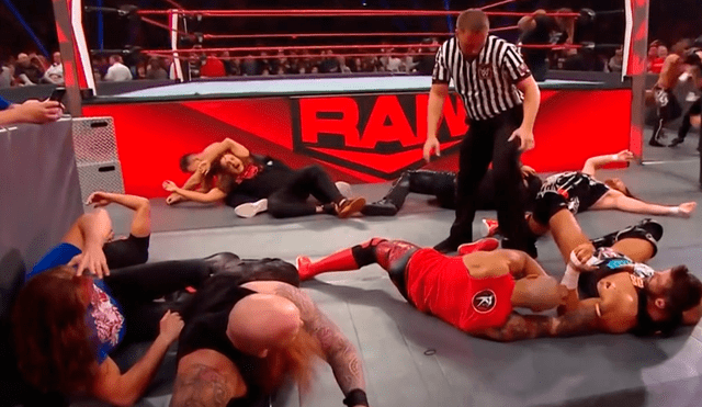 Luchadores de Raw y NXT cerraron la edición 1380 de Raw con una batalla campal. | Foto: WWE