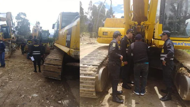 Cajamarca: incautan retroexcavadora con tres requisitorias 