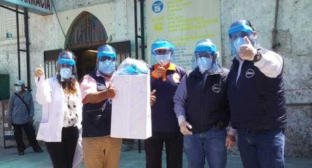 Donativo fue entregado a los hospitales Honorio Delgado y Goyeneche.