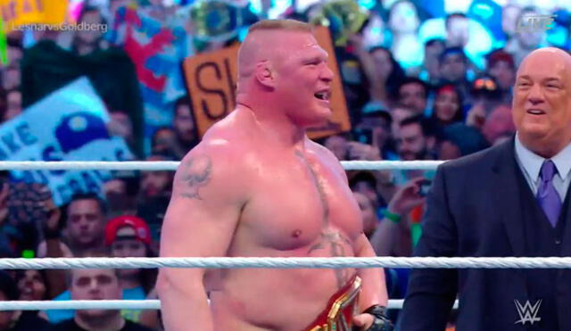 WrestleMania 33: Brock Lesnar es nuevo campeón universal de la WWE