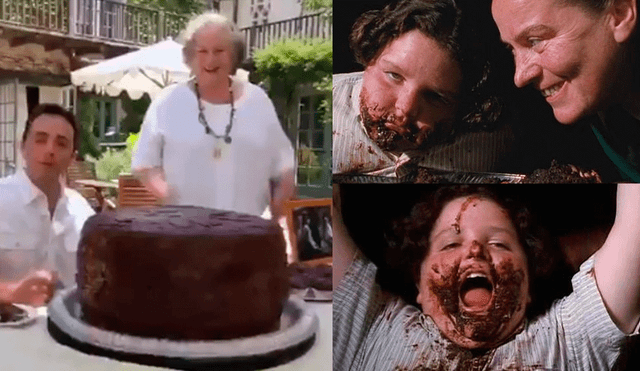 Twitter: personajes de ‘Matilda’ se reencuentran y reviven épica escena del pastel de chocolate [VIDEOS]