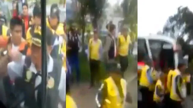 Inspectores de la Municipalidad de Lima se enfrentaron con pasajeros durante intervención [VIDEO]