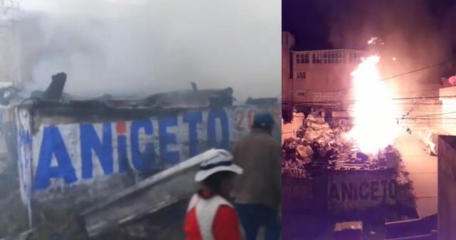 Arequipa. Incendio se produjo esta madrugada y fue sofocado 4 horas después.